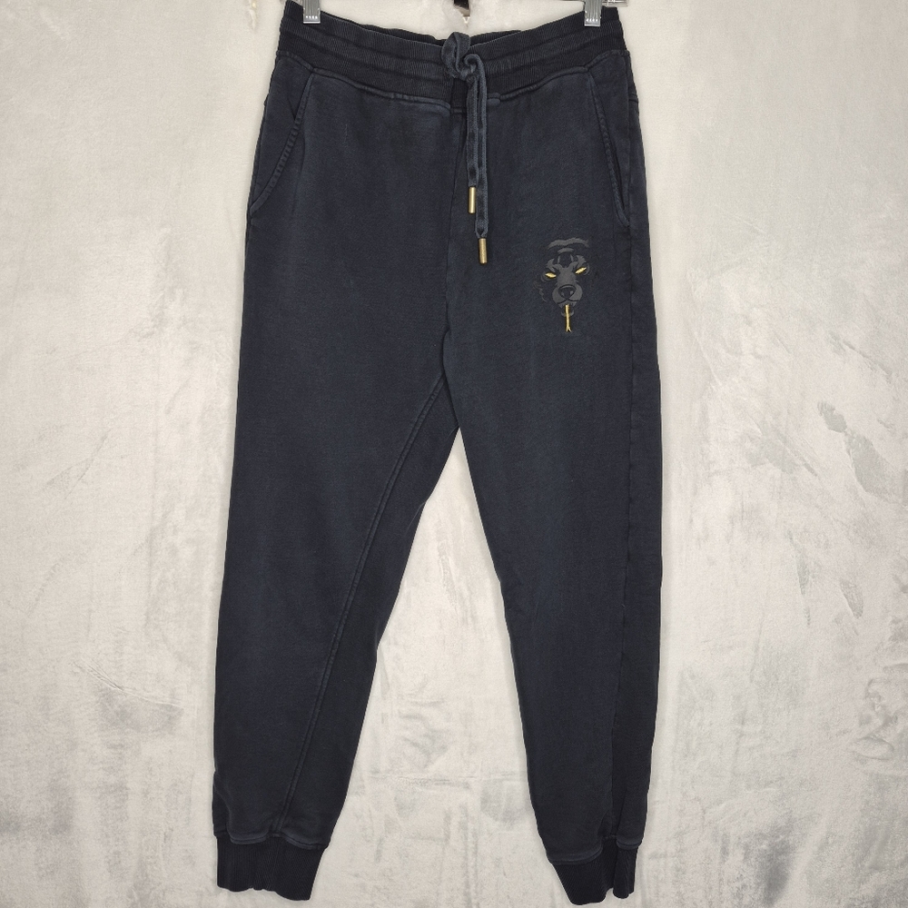 Mishka Embroidered Black Jogger Pants‎ Size Large
